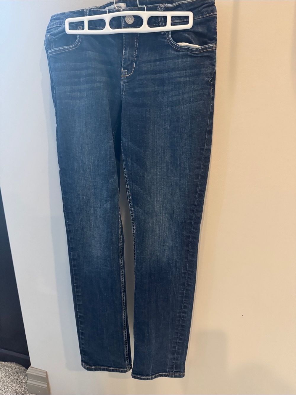 Aeropostale Women's Dark Blue Straight-Leg Jeans